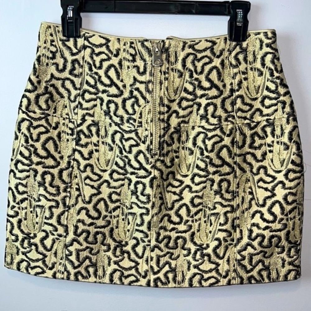 H&M Mjni Skirt Gold